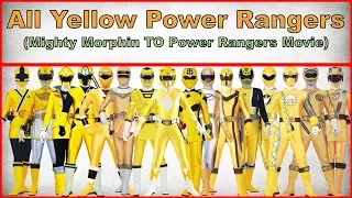 All Yellow Power Rangers|Mighty Morphin To Power Rangers Movie(1993-2017)