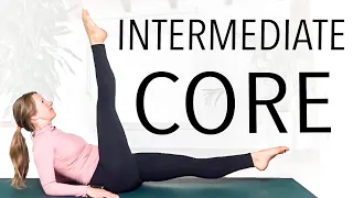 20-minute Intermediate Yoga Workout - Core Strength & Healthy Spine Yoga- YogaCandi