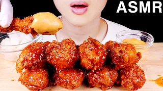 ASMR MUKBANG BBQ SECRET SPICY CHICKEN 시크릿 양념치킨 체다치즈 소스 듬뿍 먹방 REAL SOUND EATING SOUND NOTALKING