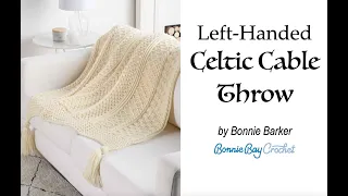 Left Handed Celtic Cable Throw