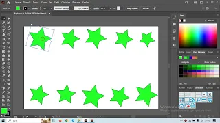 Adobe Illustrator Yıldız Aracı Renk Değişimi Anlatımı