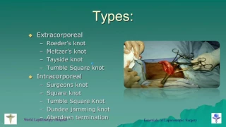 Laparoscopic Suturing and Knotting Lecture by Dr R K Mishra