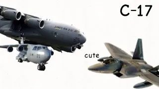 the raptor roasts the C-17 animated | original by @Tym3Glitch ft. mini c17