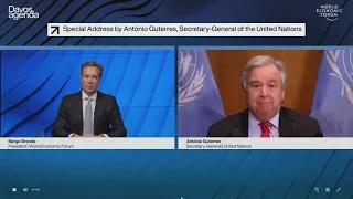 LIVE: United Nations Secretary General Antonio Guterres addresses Davos' virtual World Economic Foru