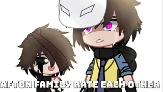 Afton Family Rate Each Other || Trend || Fnaf || My AU || Gacha Neon ||