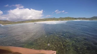 Surfing Face Plant on Dry Reef w/GoPro