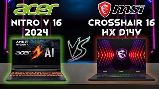 Nitro V 16 vs Crosshair 16 HX D14V: Best Entry Gaming Laptop 2024 | Tech Comparison