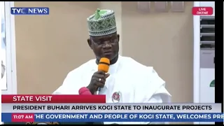 [ Live ] Gov. Yahaya Bello's Speech as President Buhari Inaugurates Projects in Kogi State