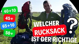 Welcher Rucksack? welche Größe? Wieviel Liter? Deuter