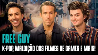 FREE GUY | Ryan Reynolds, Joe Keery e Shawn Levy falam sobre K-pop, GTA, maldições e mais!