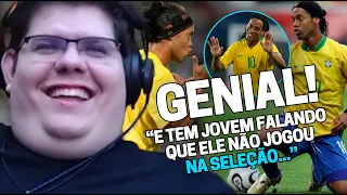 CASIMIRO REAGE: 50 VEZES QUE RONALDINHO USOU MAGIA NA SELEÇÃO - FUTEBOL NACIONAL |Cortes do Casimito