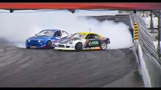 فورمولا دريفت بالعربي - LongBeach top 16 Simen VS Robert #drift #ls  #v8  #fomuladrift #nissan #bmw