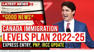 Good News!! Canada Immigration New Plan 2022 - 2025 : Latest News, IRCC Update, PNP, Express Entry