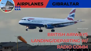 British Airways Landing and Departing at Gibraltar International Airport 18 Feb 2024