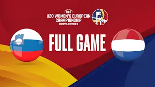 Slovenia v Netherlands | Full Basketball Game | FIBA U20 Women's European Championship 2023 - Div B