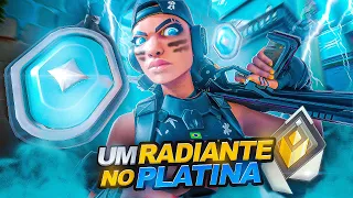 Um RADIANTE jogando no PLATINA! *meu time SURTOU*