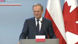 Donald Tusk: Polska i Kanada w sprawach geopolitycznych mają identyczne stanowisko