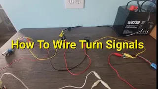 How to wire a turn signal flasher relay directional blinker for a car, truck, atv, motorcycle, ect..