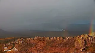 Iceland Volcano: Sunlight & Rainbows 6 5 24