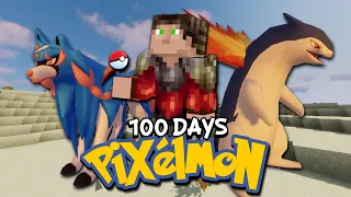 I Spent 100 Days Building A Desert Oasis In Minecraft Pixelmon...