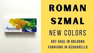 Roman Szmal new colors I brought home from Bologna watercolor conference: swatch and review