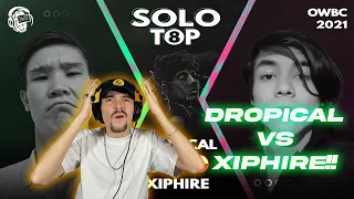 LIVE REACTION: DROPICAL vs XIPHIRE | OWBC 2021 Solo Battle (feat. Fenetix)