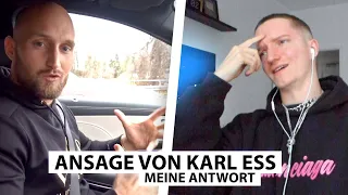 Justin reagiert auf Ansage von Karl Ess.. | Reaktion