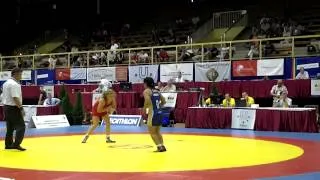 55 KG Samantha Klingel (USA) vs Irina Ologonova (Russia)