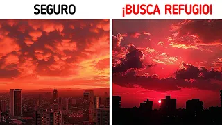 Si ves un cielo rojo, no ignores esta señal de advertencia