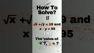 A Nice Radical Algebraic Problem #shorts #maths #mathstricks #mathematics #algebra #olympiad #viral