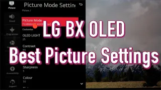 LG BX Best Picture Settings