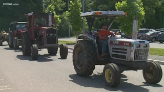 Nonnewaug High School in Woodbury celebrates 'Drive Your Tractor to School Day'