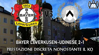 L'Opinione ⚪⚫ (Bayer Leverkusen-Udinese 2-1)  - Buona tenuta, diversi assenti, in arrivo Perez