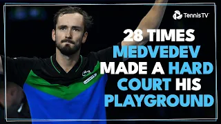 28 Times Daniil Medvedev Made A Hard Court His Playground