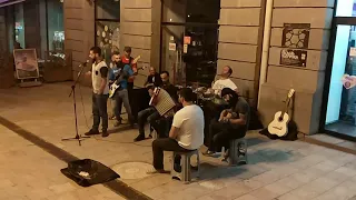 Amazing band playing at Liberty Square in Tbilisi