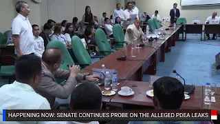 HAPPENING NOW: SENATE CONTINUES PROBE ON THE ALLEGED PDEA LEAKS