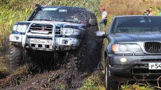 OFF-ROAD заруба КТО ПРОЕДЕТ? BMW X5, MITSUBISHI,  HOVER, SUZUKI, УАЗ, НИВА