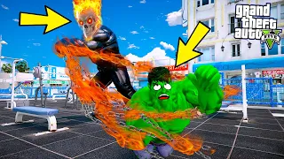 GHOST RIDER OLUYORUZ VE SPOR SALONUNDA VÜCUT GELİŞTİRİYORUZ!!( (HULK'U AĞLATTIK!) - GTA 5