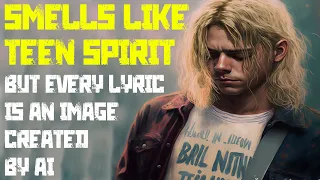 Nirvana - Smells Like Teen Spirit - But Every Lyric is an Image created by AI