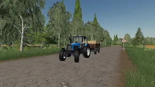 играем на карте Варваровка в farming simulator 19 *убираем урожай*