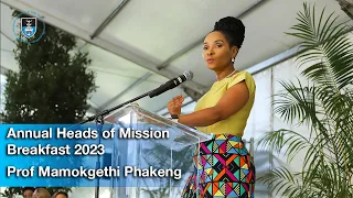 UCT Heads of Mission: UCT Vice-Chancellor Professor Mamokgethi Phakeng Introduction