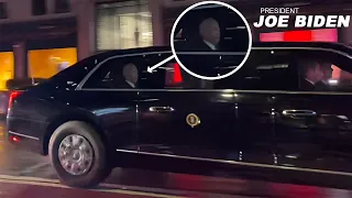 United States President Biden Presidential Motorcade with The Beast Limo | NYC UN General Assembly