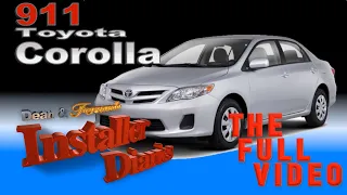 Toyota Corolla 911 full car stereo install re do