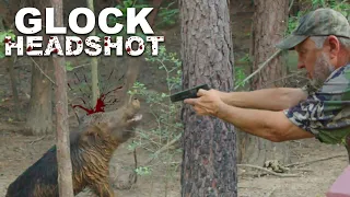 HOG HEADSHOT WITH GLOCK | Hunting with a Glock 22