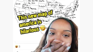 This Should Be The New Map Of America 🤣🤣 #reactionvids #funnycomments #comedy #geography