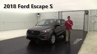 2018 FORD ESCAPE S REVIEW STANDARD & OPTIONAL EQUIPMENT