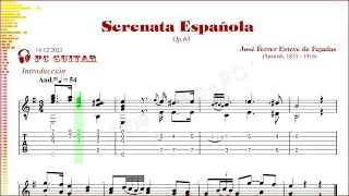 Ferrer, Op.63 Serenata Española, guitar