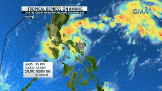 Bagyong Amang, nanatili ang lakas habang nasa baybayin... | GMA Integrated News Bulletin