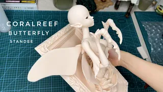 Coralreef Butterfly Standee Unboxing | BJD unboxing