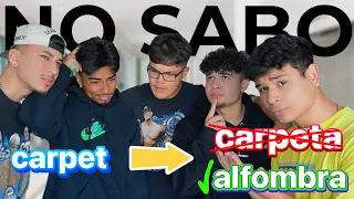 WHO KNOWS THE BEST SPANISH? NO SABO TRIVIA CHALLENGE